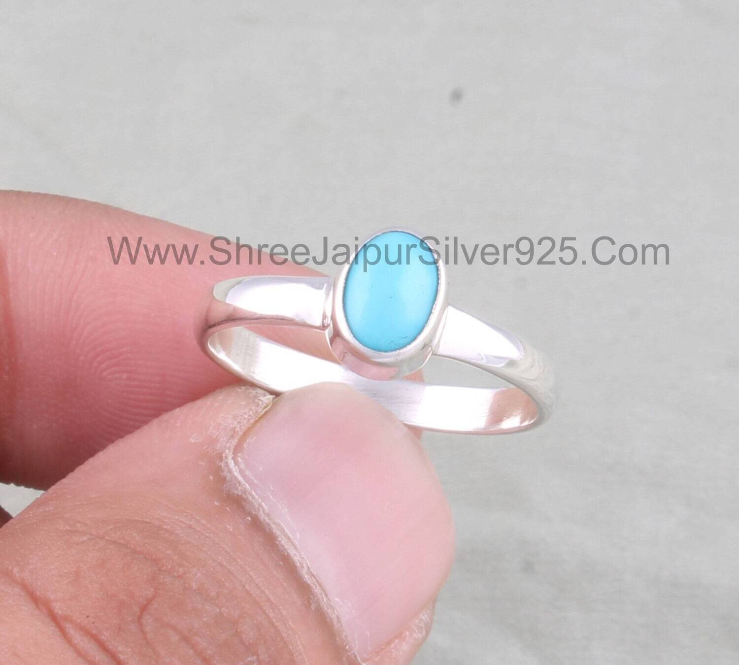 925 Sterling Silver Turquoise Oval Shape Gemstone Ring, Designer Handmade Solid Silver Ring, Women Wedding Jewelry, Turquoise Ring For Her