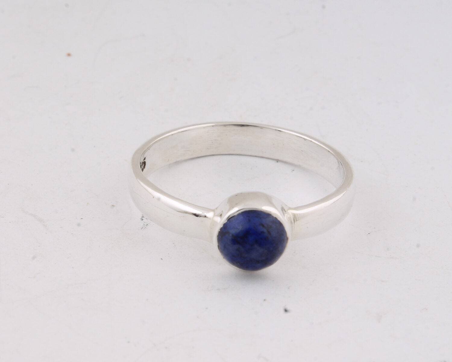 Beautiful Composite Turquoise AAA+Quality Handmade Ring Blue Color Stone And Silver Color Ring 925-Silver Sterling RingCyber2021Birthstone