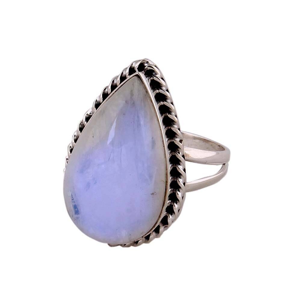 Rainbow Moonstone Sterling Silver Ring  Silver Bestseller 2021 Etsy Birthstone