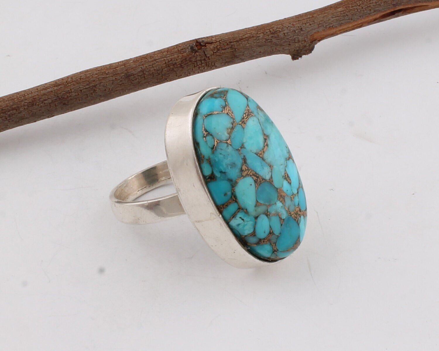 Handmade Ring Silver,Solid Ring 925-Silver Sterling Ring Turquoise Gemstone Ring (Middle Finger Ring ) L#-282511-RBestseller2021Etsy