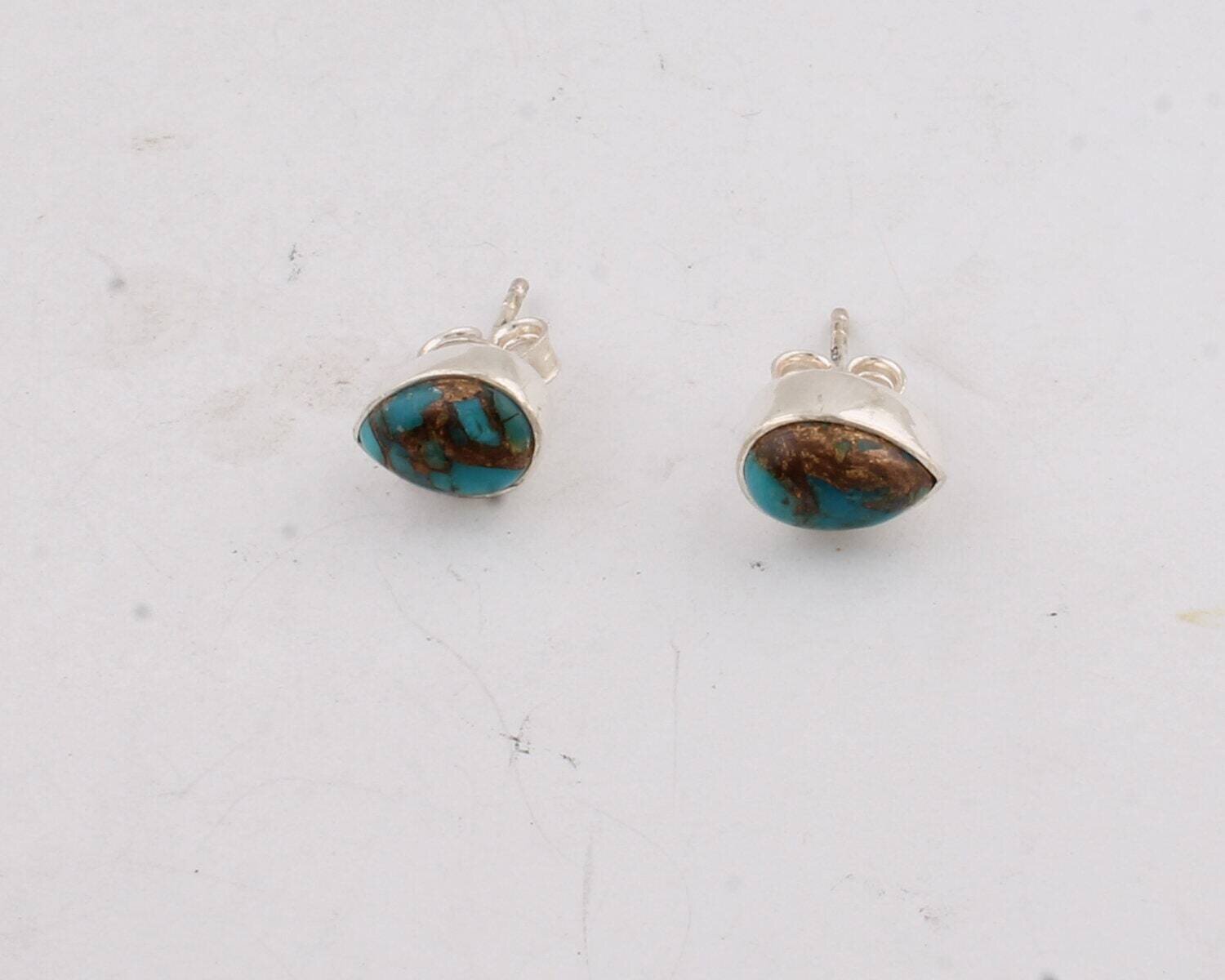 Pear Shape Earring Silver,Solid Earring 925-Silver Sterling Earring Turquoise Top Quality Gemstone Handmade EarringBestseller2021Etsy