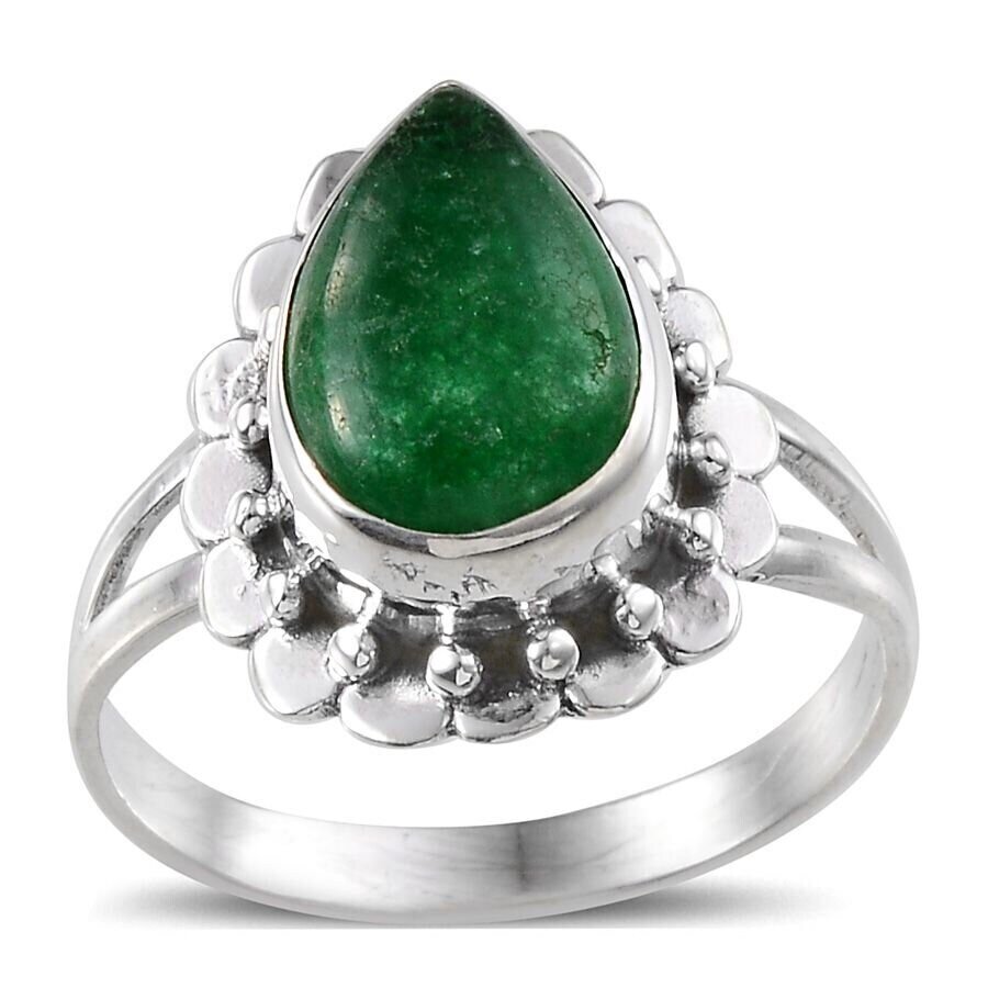 Green Jade Gemstone Ring 925-Sterling Silver Solid Ring Handcrafted Boho Ring--Ring Finger Ring Christmas Gift !Bestseller2021EtsyBirthstone