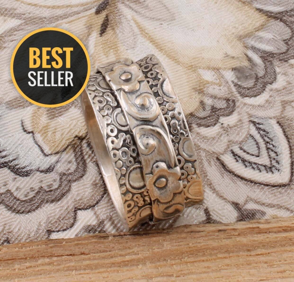 Beautiful Thumb Ring 925-Sterling Silver Ring,Handicraft Ring,Spinner Ring,Band Ring,Antique Silver Ring,Wedding Ring,Anniversary Gift Ring