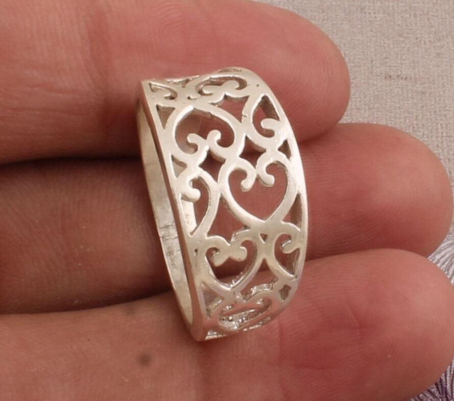 925-Sterling Silver Ring,Antique Silver Ring, Thumb Ring ,Band Ring,Amazing Beautiful Ring Girls Ring,Wedding Women Gift Ring Hot Ring