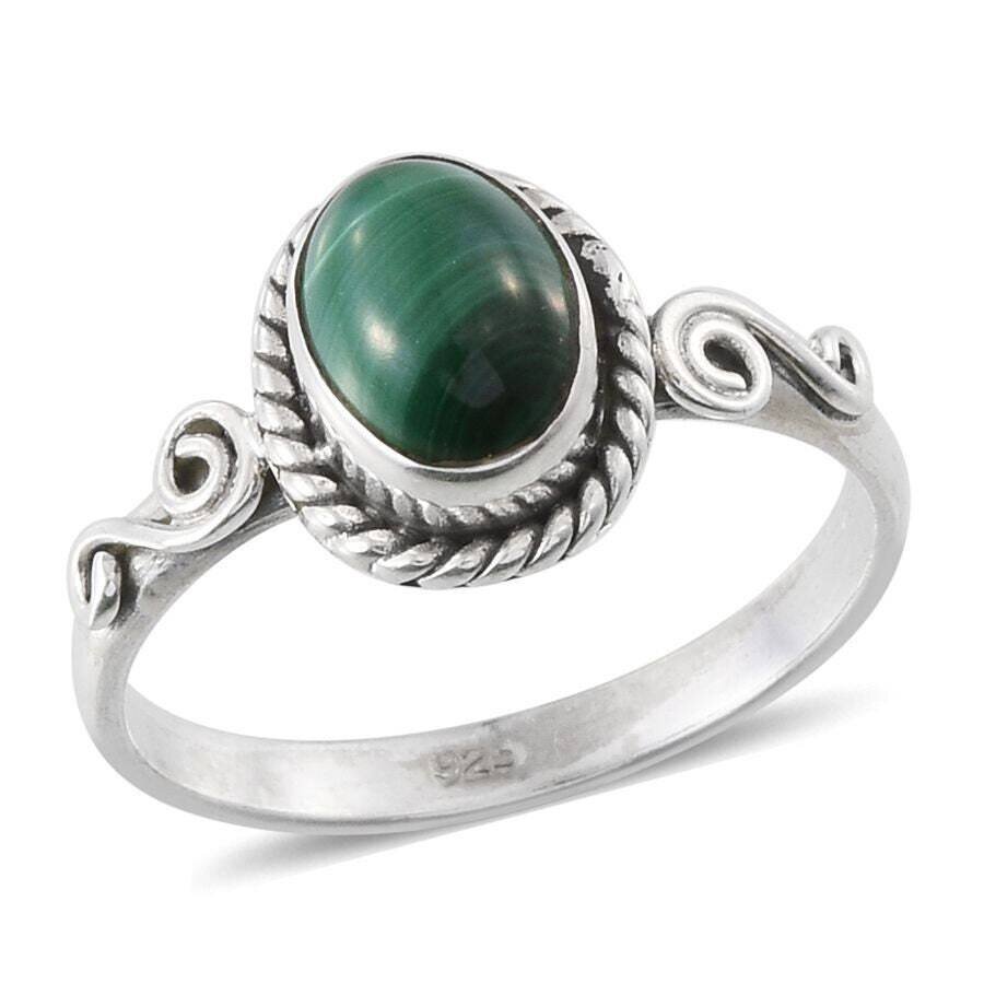 Handcrafted Ring Christmas Gift ! Solid 925-Sterling Silver Ring Cabochon With Top Rare Stone Boho Ring (Ring Finger Ring )L#-283653-R