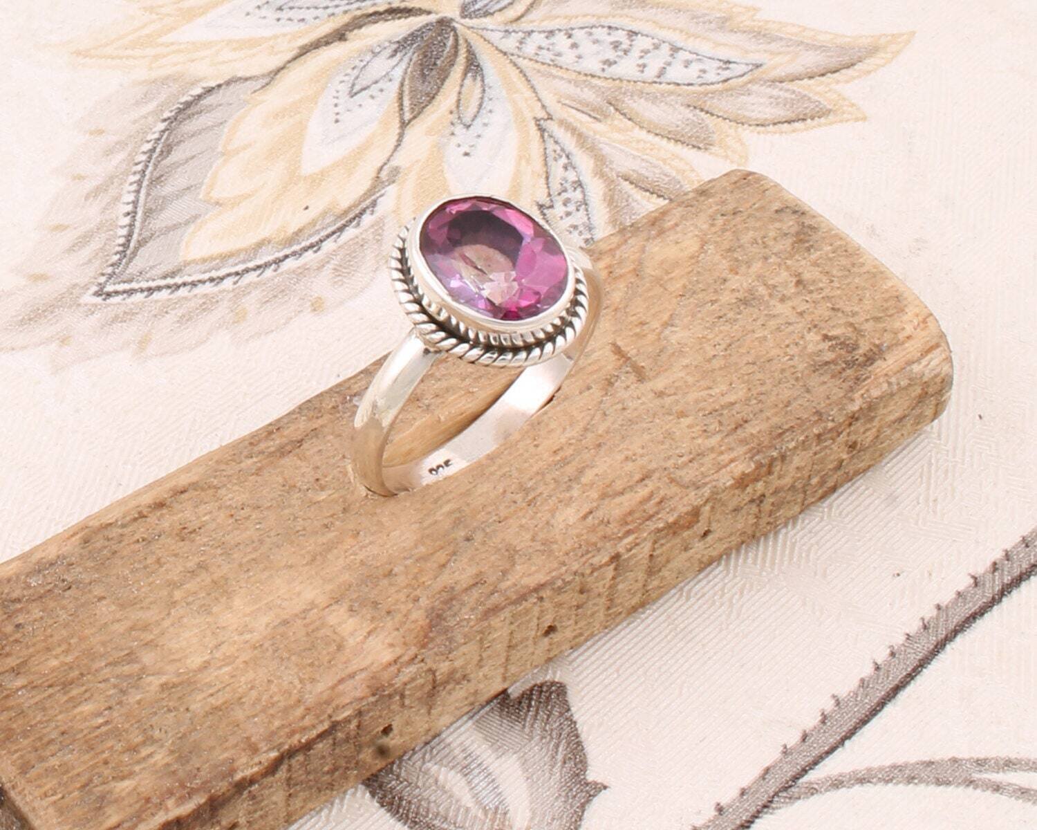 Charm Ring 925-Sterling Solid Silver Ring With Natural Ruby Gemstone Ring Cut &amp; Transparency Stone Boho Ring Ring Finger Ring L# -281910-R
