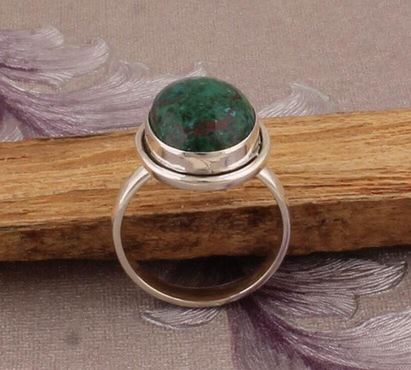Amazing Turquoise Top Quality Gemstone Ring Cabochon Oval Stone Ring 925-Sterling Silver Ring Middle Finger Ring Gift For HerBirthstone
