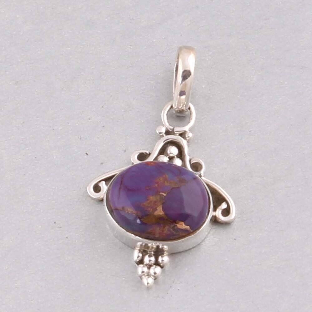 Solid sterling Silver Composite Turquoise Pendant, Sterling Silver Pendant,  Turquoise  Boho Pendant, 925 SterlingBestseller