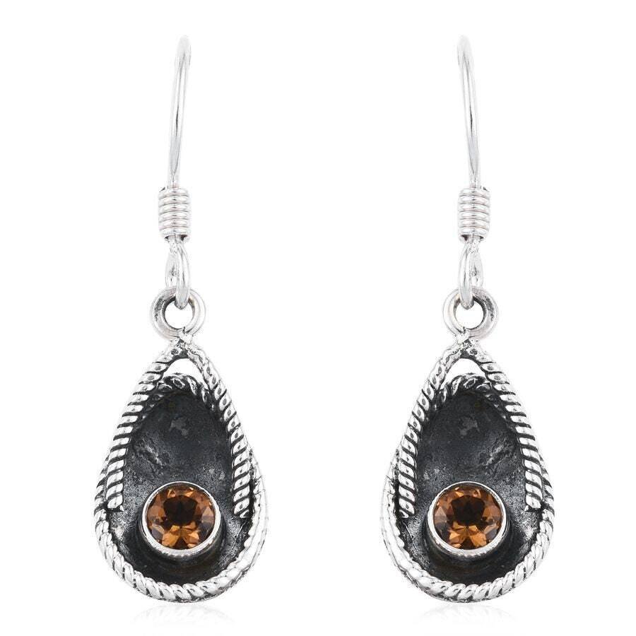 Natural Amazing Citrine Gemstone Handcrafted Earring Cut, Faceted Stone Boho Earring 925-Sterling Solid Silver Earring Etsy Cyber-2021