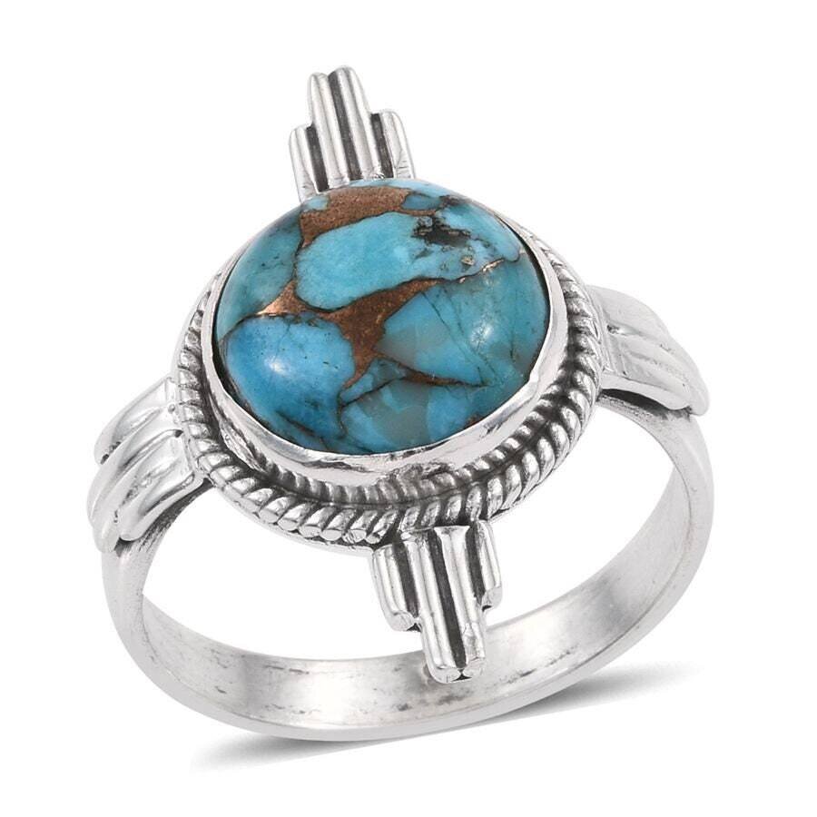 Handcrafted Ring Gift For You 925-Sterling Solid Silver Ring  Turquoise AAA+Quality Gemstone Ring Middle Finger RingBestseller2021Etsy