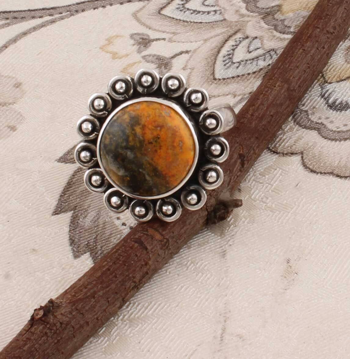 Natural Amazing Bamble Bee Top Quality Gemstone Ring 925-Sterling Silver Ring,Middle Finger Ring,Antique Silver Ring Gift Item RingCyber2021