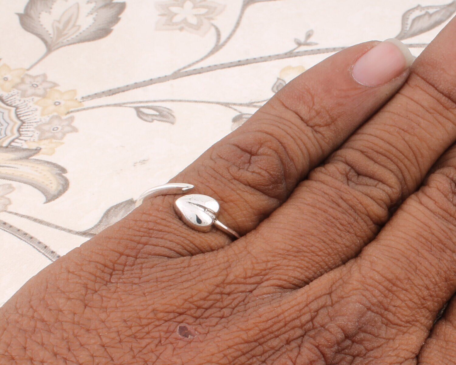 Simple Ring Solid 925-Sterling Silver Ring Charm With Boho Ring ( Handcrafted Ring ) Lovely Gift Item Ring Little Finger Ring Gift For You