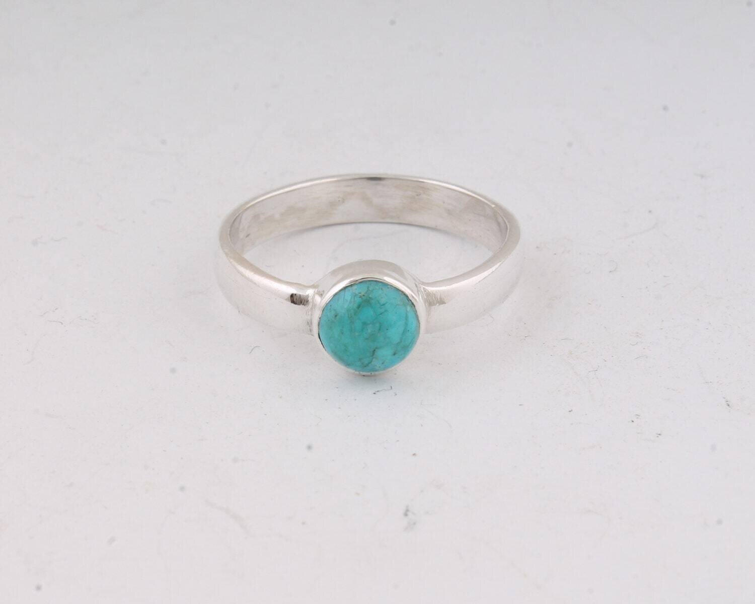 Tibati Turquoise Top Quality Gemstone Ring Handicraft Stone Boho Ring-Ring Finger Ring 925-Silver Sterling Ring,Simple Ring L#-282305-R
