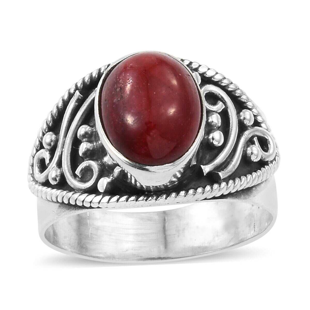 Real Ruby AAA+Quality Gemstone Ring Oval Stone Boho Ring 925-Sterling Solid Silver Ring,Middle Finger Ring Etsy Cyber Valentine's Day Gift