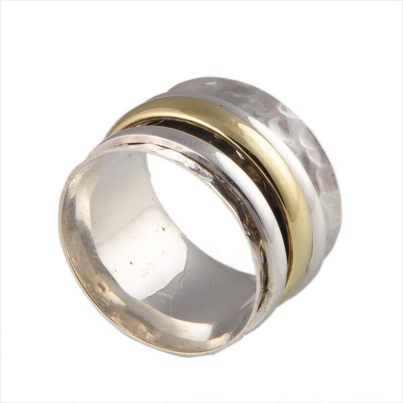 Big Size 925 Sterling Silver Ring (SPINNER RING)- -Meditation Ring- Silver Spinner Ring-925 Sterling Silver thumb Ring-Silver Band Ring