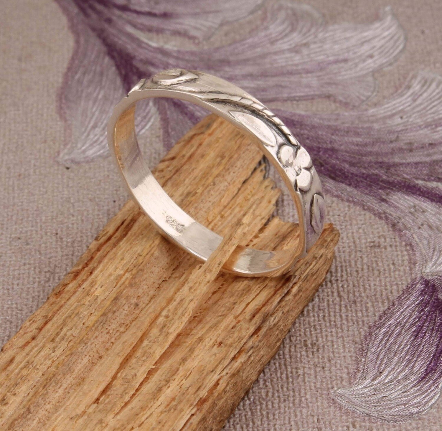 925-Sterling Solid Silver Ring,Band Silver Ring,Antique Silver Ring, Engagement Band Ring,Wedding Silver Ring,Ring Finger Ring For Girls