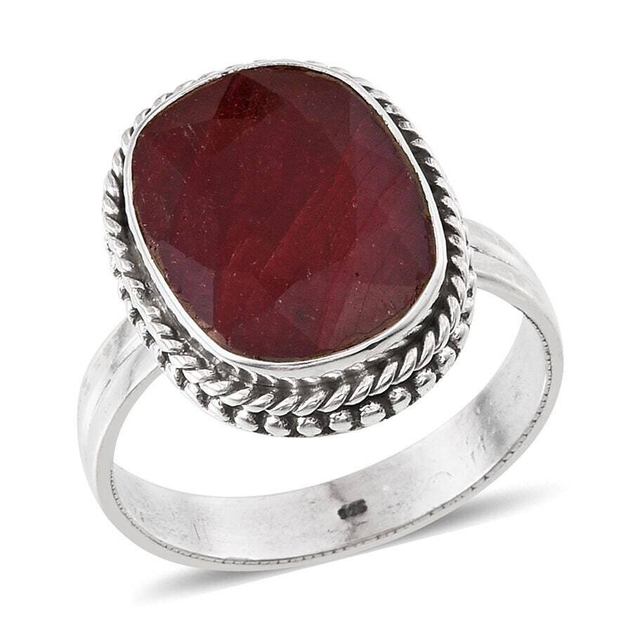 Ruby Corundum Gemstone Handcrafted Ring Boho Ring 925-Antique Silver Ring Sterling Solid Silver Ring Boho Middle Finger Ring Etsy Cyber2021.
