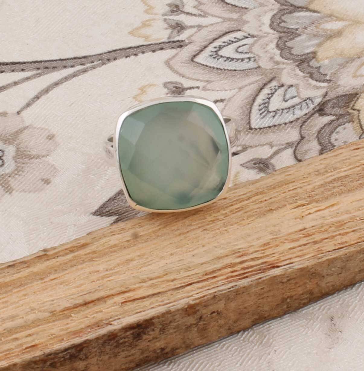 Beautiful Amazing Aqua Calci Top Quality Gemstone Ring 925-Sterling Silver Ring,Middle Finger Ring,Antique Silver Ring Gift Item Ring