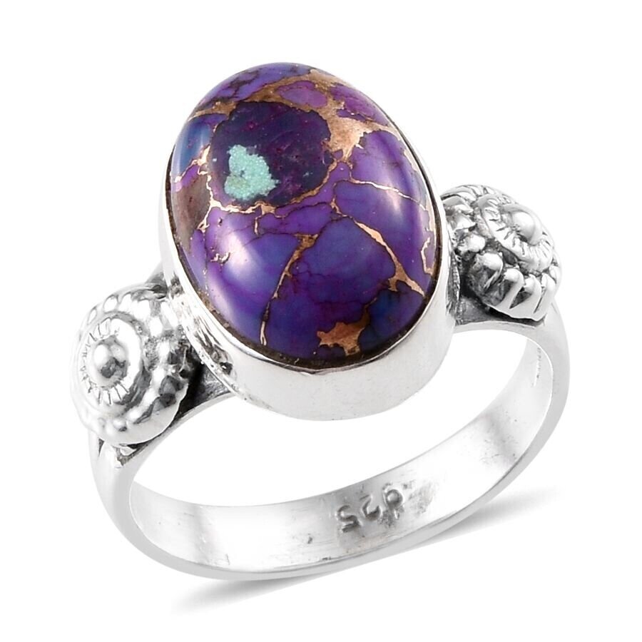 Middle Finger Ring 925-Sterling Solid Silver Ring With  Composite Turquoise Gemstone Ring Handcrafted Charm With Boho RingBestseller2021Etsy
