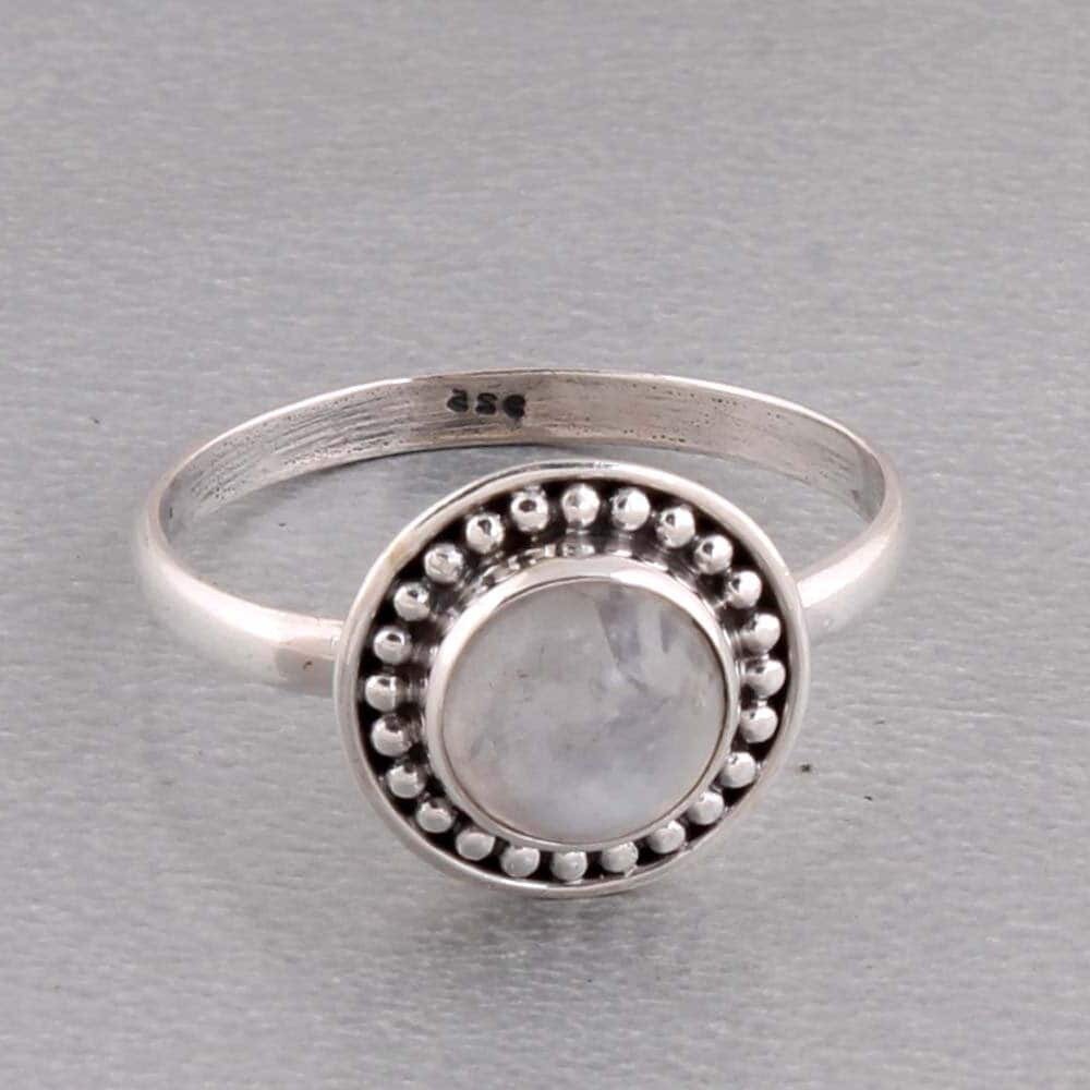 CHRISTMAS SALE - Rainbow Moonstone Ring, Silver Ring,Clear Quartz, Reflective Ring, gemstone ring,faceted oval ringCyber2021Birthstone