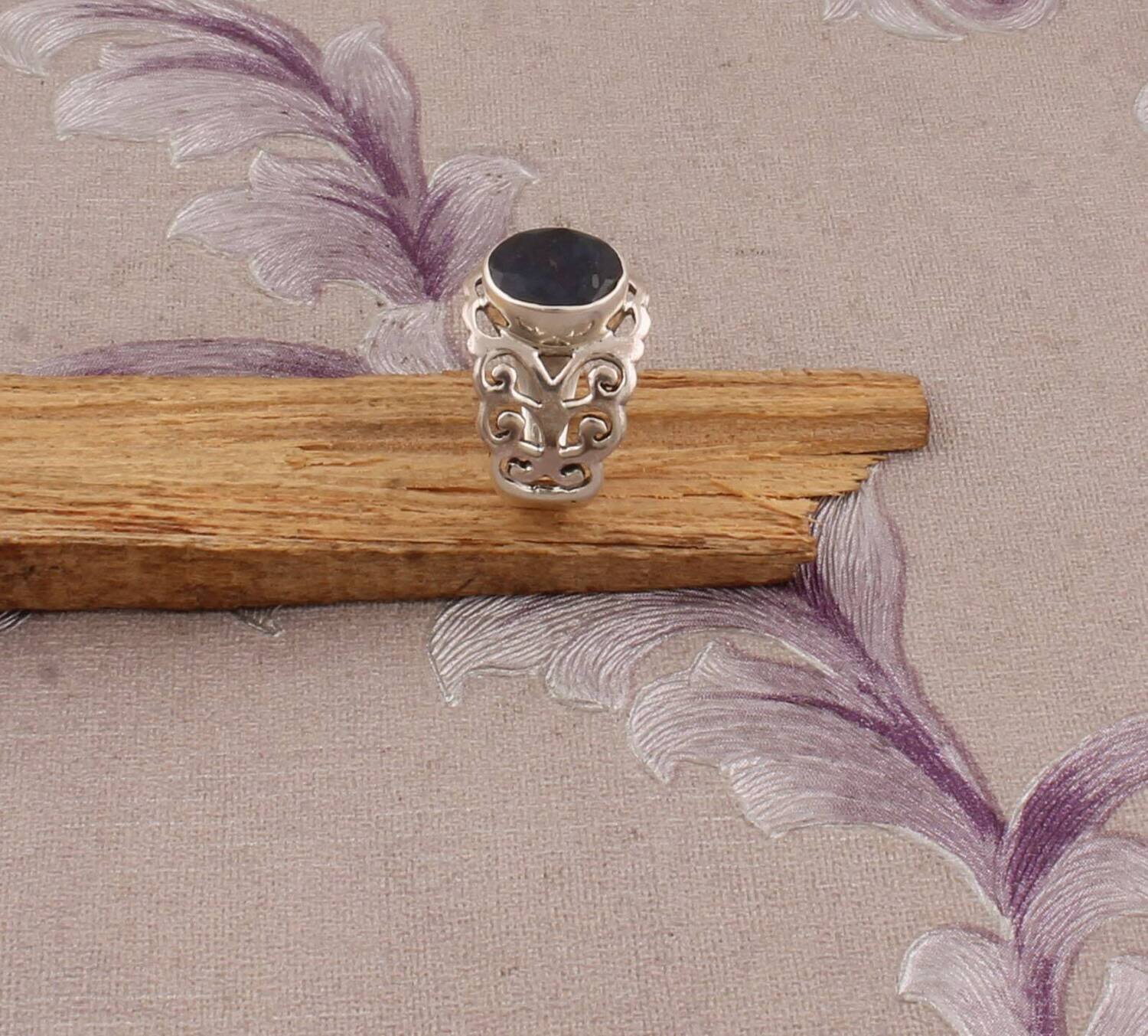 Natural Blue Sapphire Top Quality Gemstone Ring,September Birth Stone Ring 925-Sterling Silver Ring,Beautiful Ring,Girls Ring Finger Ring