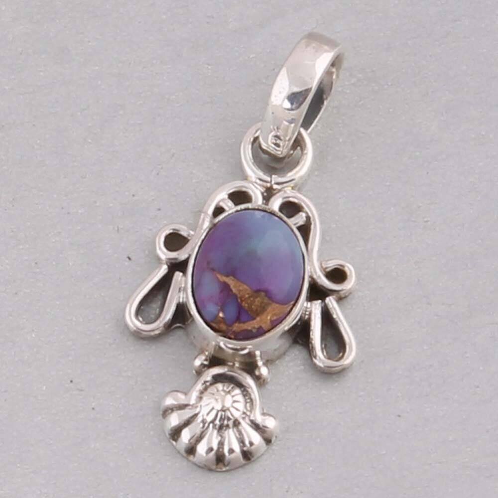 Beautiful Amazing Composite Turquoise Gemstone Pendant Solid 925-Sterling Silver Pendant Handcrafted Charm Pendant L# - 281281Birthstone