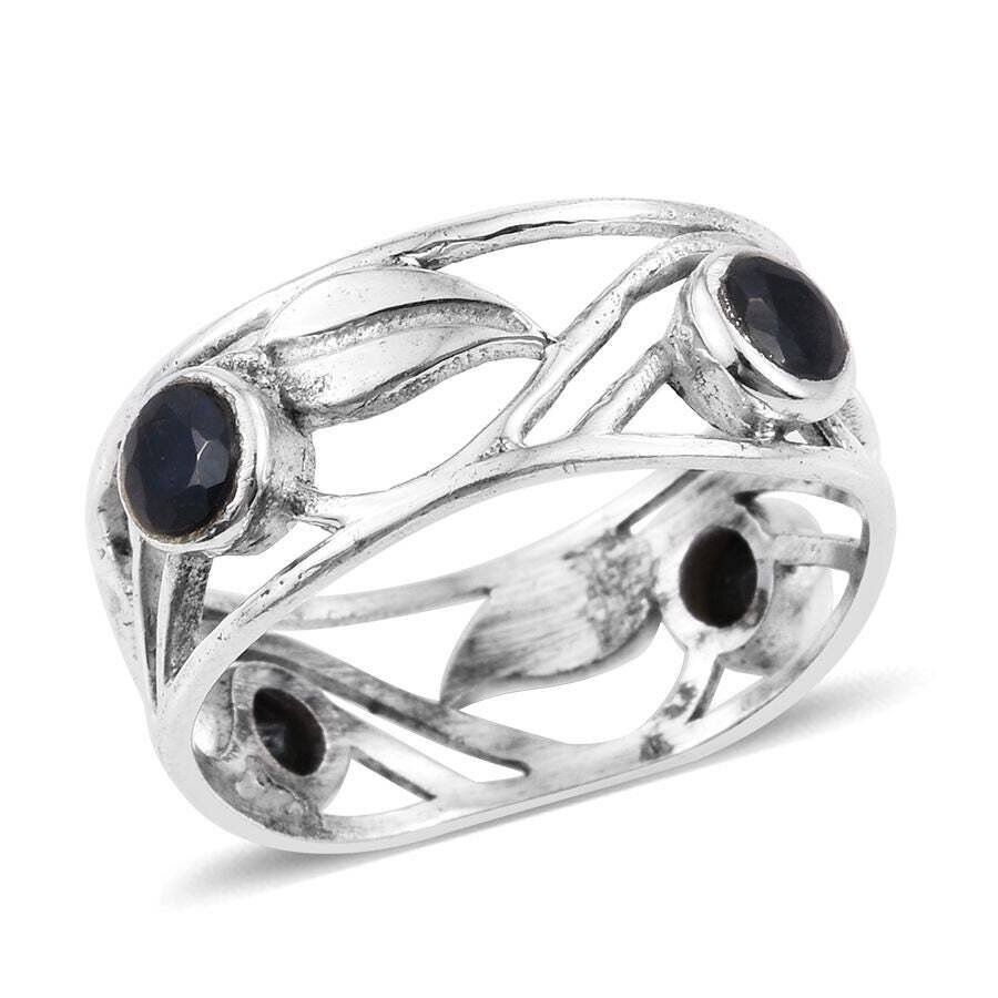 Thumb Ring 925-Sterling Solid Silver Ring With Natural Black Onyx Top Quality Gemstone Ring Cut Stone Boho Ring Handcrafted Gift For You !