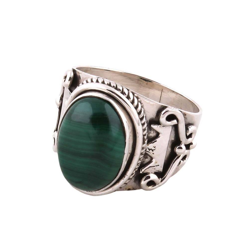 Natural Malachite Top Quality Gemstone Ring Top Rare Stone Boho Ring 925-Sterling Silver Ring Girls Middle Finger Ring Etsy Cyber 2021