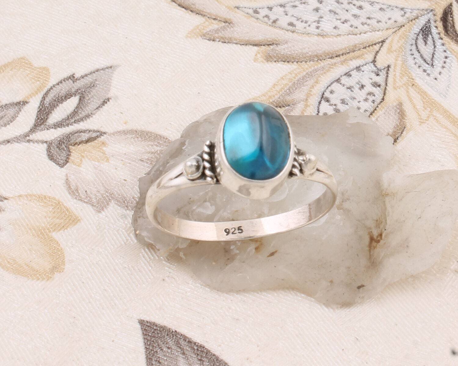 Ring Boho Ring Solid 925-Sterling Silver Ring With Neonapatiet Gemstone Ring Carving Stone Handcrafted Ring Middle Finger Ring ETSYCYBER2021