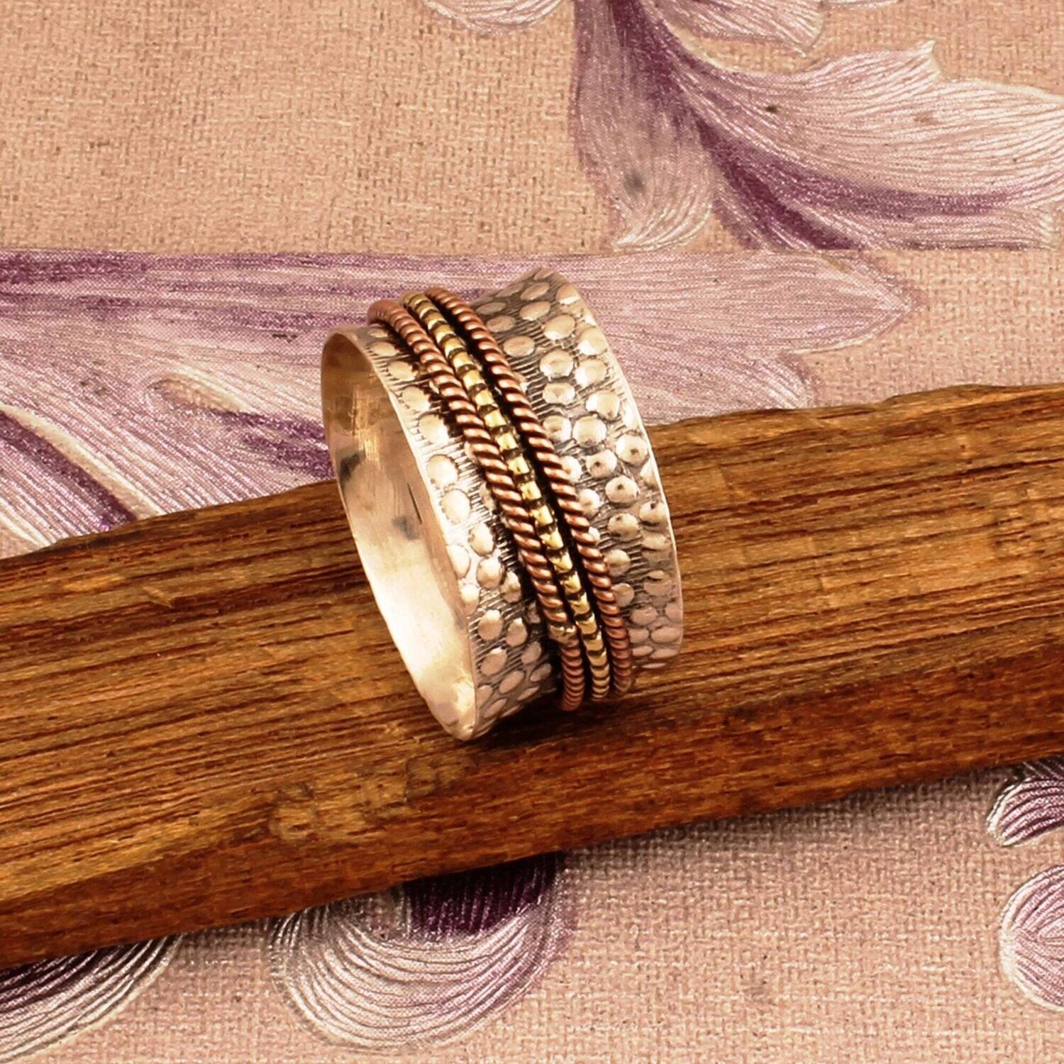 Big Size Custome Size On Reqvest925 sterling silver RING (SPINNER RING)- silver spinner ring-925 sterling silver thumb ring-silver band ring