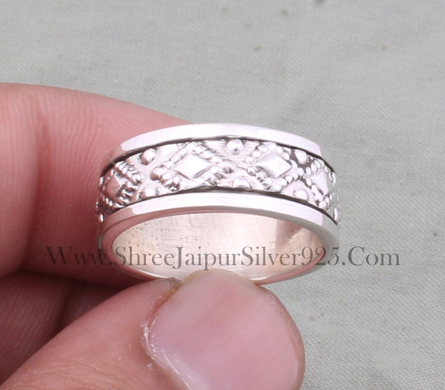 Beautiful Thumb Ring 925-Sterling Silver Ring,Handicraft Ring,Spinner Ring,Band Ring,Antique Silver Ring,Wedding Ring,Anniversary Gift Ring