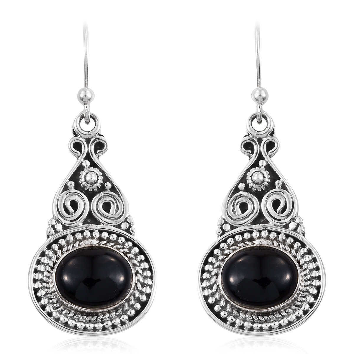 Gift For You ! 925-Sterling Solid Silver Earring With Natural Black Onyx Gemstone Earring Handcrafted Charm With Boho Earring L#-283467-E