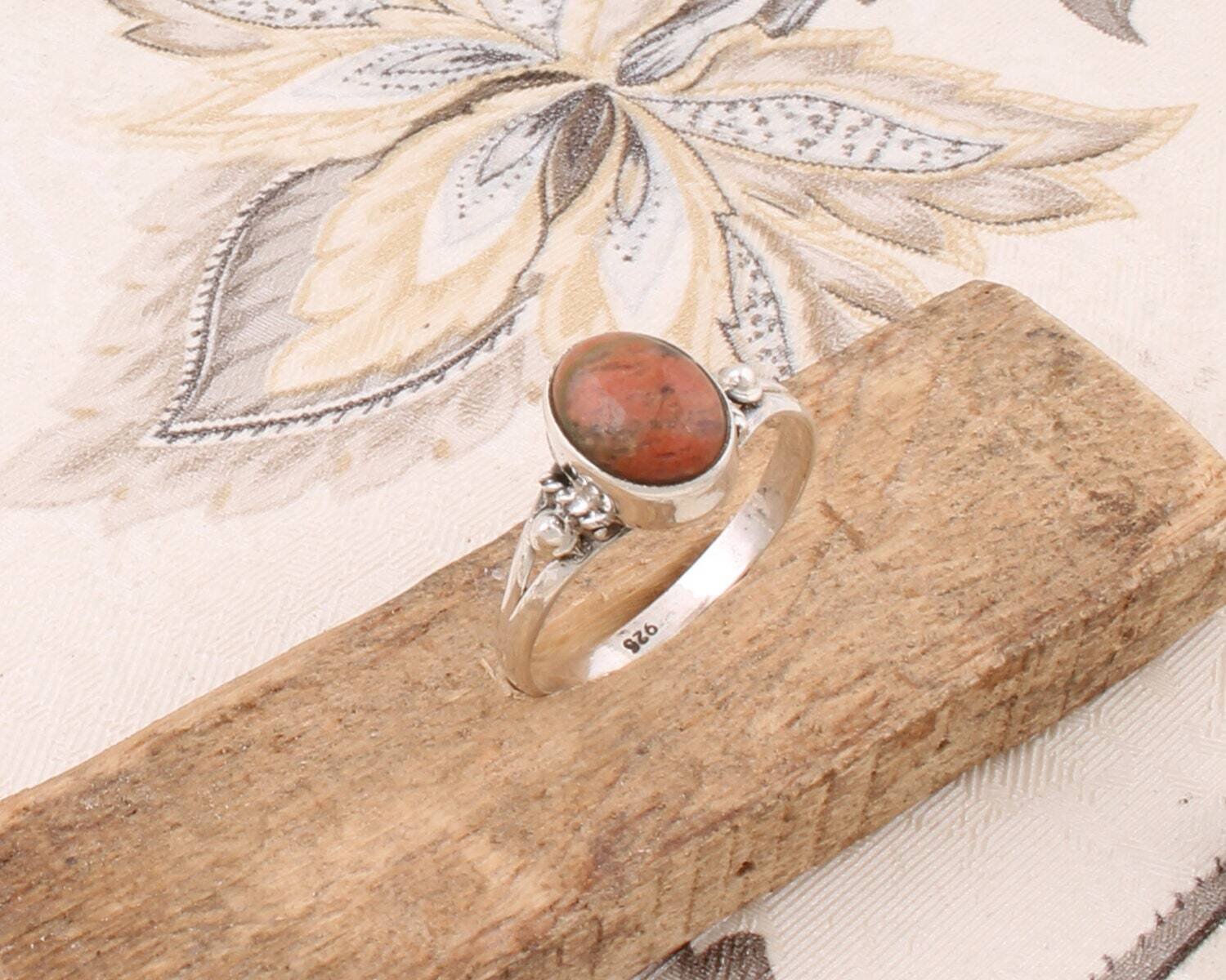 Gift For You ! Solid 925 Sterling Silver Ring Composite Turquoise Gemstone Ring Cabochon Stone Boho Ring Index Finger RingBestseller2021Etsy