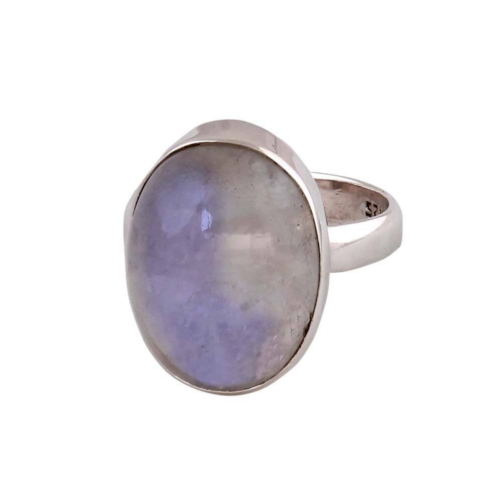 Rainbow Moonstone Top Quality Gemstone Ring Blue Fire Stone Boho Ring 925-Sterling Silver Ring Middle Finger Ring Etsy Cyber Valentine's Day