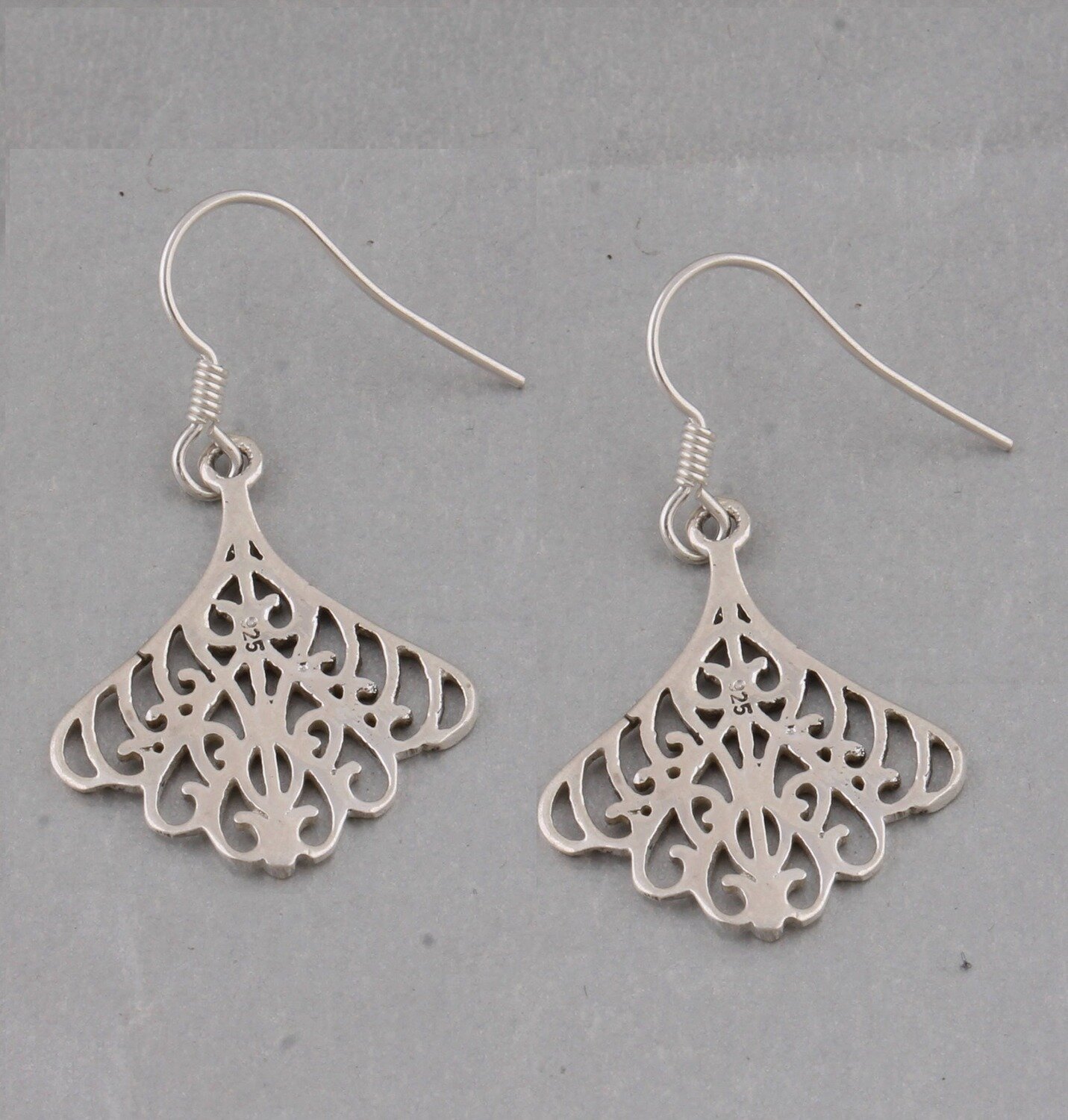 Solid 925-Sterling Silver Earring Handmade With Plain Earring Charm &amp; Boho Earring (Simple Earring) Boho Antique Silver ETSYCYBER2021