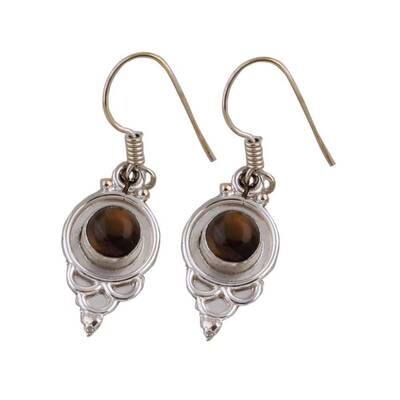 Tiger eye silver earring Antique Silver ETSYCYBER2021Cyber2021Bestseller2021EtsyBirthstone