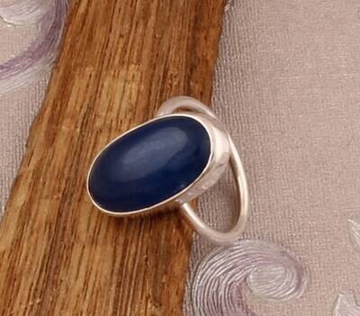 925 Sterling Silver Boho Blue Jade Oval Shape Gemstone Ring, Handmade Gemstone Silver Ring, Women Jewelry Gift For Her, Etsy Cyber 2021