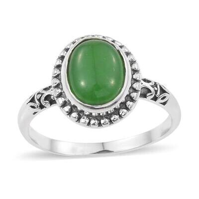 Top Quality Green Jade Gemstone Ring Cabochon,Opaque Stone Boho Ring 925- Adjustable Silver Ring, Girls Middle Finger Ring Etsy Cyber-2021