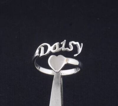 Custom Name Dainty Ring &amp; Pendent
