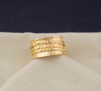 Engraved Band Spinner Ring For Wedding, Gold Plated Ring, Handmade 14kt Gold, Rose Gold &amp; Sterling Silver Anxiety Ring Gifts For Her Jewelry