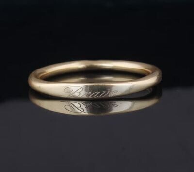 Custom Delicate Name Ring, Dainty Name Ring, Custom Delicate Stacking Ring, Personalized Gift New Mom, Baby Shower Gift, Pet Lover Jewelry