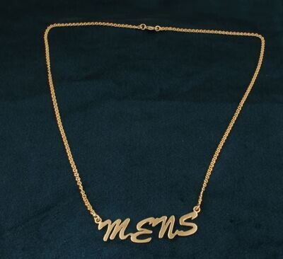 Personalized Name Necklace for Men's, 14k Gold Necklace, Unisex Gifts, Summer Jewelry, Birthday Gifts, Personalized Jewelry, Gold Necklace