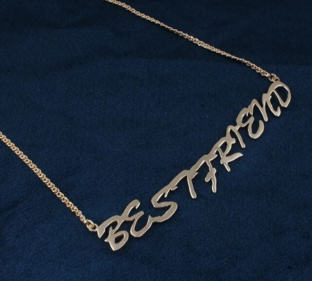 Bestfriend Necklace, 14k Gold Necklace, Wedding Gifts, Summer Jewelry, Birthday Gift Personalized Jewelry, Gold Necklace Women Necklace Gift