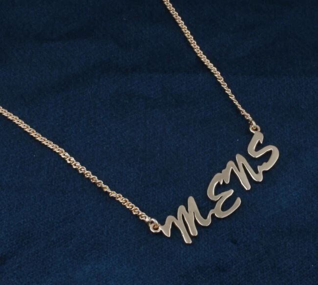 Personalized Name Necklace for Men's, 14k Gold Necklace, Unisex Gifts, Summer Jewelry, Birthday Gifts, Personalized Jewelry, Gold Necklace