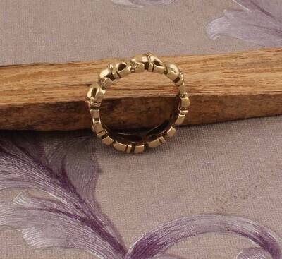 Thumb Ring, Solid Brass Ring, Elephant Shape Brass Ring, Yellow Color Ring, Wedding Gift Item Ring, Beautiful Brass Ring Gift For Her Cyber Sale