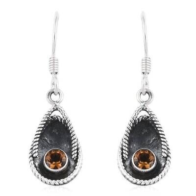 Natural Amazing Citrine Gemstone Handcrafted Earring Cut, Faceted Stone Boho Earring 925-Sterling Solid Silver Earring