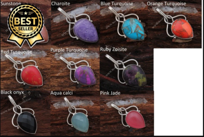 Multi Gemstone 925 Sterling Silver Pendant, Designer Smooth Pear Gemstone Pendant, Handmade Silver Pendant, Bridal Wedding Jewelry Gift. Multi Gemstone 925 Sterling Silver Pendant, Designer Smooth Pear Gemstone Pendant, Handmade Silver Pendant, Bridal Wedding Jewelry Gift.