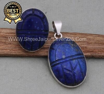 Lapis Gemstone Jewelry Set Solid 925 Sterling Silver Jewelry Set Vintage Gemstone Jewelry For Women Carving Gemstone Silver Jewelry Set Gift