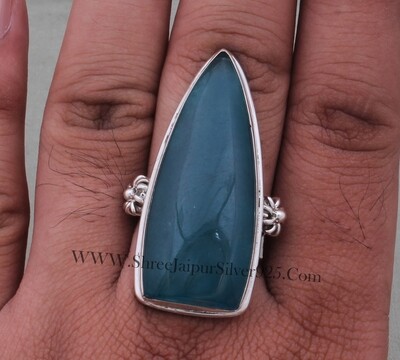 Bridesmaid Jewelry Set Apatite Blue Jade Solid 925 Sterling Silver Jade Gemstone Jewelry Set For Women, Handmade Gifts For Wedding Jewelry