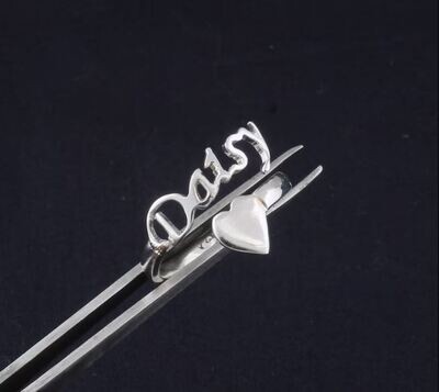 Custom Name Love Heart Adjustable Ring | Name Ring in Sterling Silver, Gold & Rose Gold | Gift For Mom | Best Friend Gift | Bridesmaid Gift